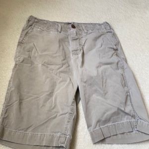 American Eagle khaki longer length shorts
